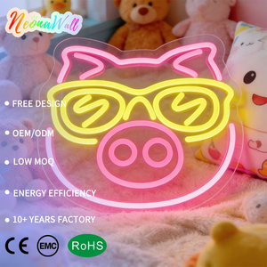 Letrero Luminoso LED de Neón con Diseño de Gafas de Sol, Decoración de Pared Multifuncional USB con Intensidad Regulable para Bar, Gimnasio, Oficina, Sala de Juegos, Fiesta, Halloween - Product Image 1