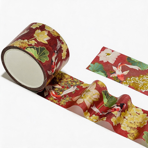 กระดาษกาว Washi ฟอยล์สีทองพิมพ์แบบกำหนดเองเทปกระดาษตกแต่งแบบทำมือ - Product Image 1