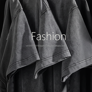 T-shirts unisexes surdimensionnés en coton 100% de qualité supérieure, lavage à l'acide, impression numérique, hip-hop, vintage, personnalisés, vente en gros - Product Image 1