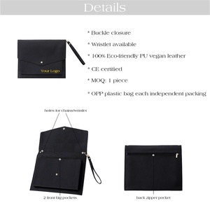 Hongbo Best Verkopende 8-kleuren Pebble Lederen Grote Portemonnee Documenttas Met Polsbandje Beschikbaar Voor Ipad/Notitieblok/Tablet Hoes En Hoesje - Product Image 5