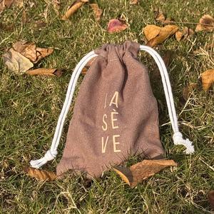 Small Organic Cotton <b>Drawstring</b> <b>Bag</b> Custom Soft Dust <b>Bag</b> for Watch and Jewelry Free Sample Available - Product Image 2