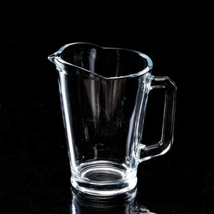 Pichet à bière <span class=keywords><strong>Carlsberg</strong></span> de 1000ml avec poignée et bec verseur Pichets à bière royaux Pichet à lait en <span class=keywords><strong>verre</strong></span> avec logo personnalisé Pichets à bière Albani - Product Image 4