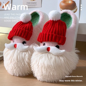 Vente en gros Hiver pour Drôle Joker Santa Citrouille Hommes Femmes Épais EVA Fourrure Supérieure Antidérapante Semelle Extérieure Hauteur Augmentant Nouveau - Product Image 2