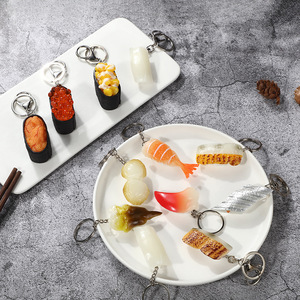 Porte-clés créatif en forme <span class=keywords><strong>de</strong></span> rouleau <span class=keywords><strong>de</strong></span> riz et <span class=keywords><strong>de</strong></span> sushi, <span class=keywords><strong>cuisine</strong></span> japonaise DIY, avec caviar <span class=keywords><strong>de</strong></span> poisson, pour <span class=keywords><strong>ma</strong></span> fille - Product Image 5