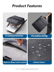 UGREEN Sac à dos de grande capacité pour ordinateur portable 360 Sac à bandoulière de protection pour ordinateur portable 15.6 "Résistant à l'eau - Product Image 5