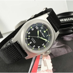 San Martin SN029-G V2 Piloter Simple Vintage Watch Men's Automatic Mechanical Watches <b>Spray</b> Sand Case 20Bar <b>Waterproof</b> - Product Image 4