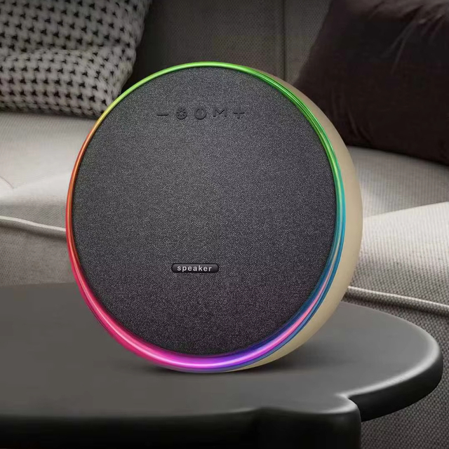 2025 New Arrival Smart Home Theater High Quality Stereo Wireless Desktop Speaker RGB LED for 5.3 Rechargeable Battery