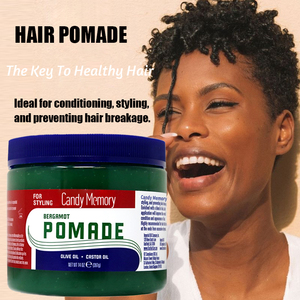 Pomada para Peinar con Etiqueta Privada Disponible, 14oz, Aceite de Oliva Natural y Aceite de Ricino, Fijación Fuerte, Sin Residuos, para Trenzas y Ondas - Product Image 3