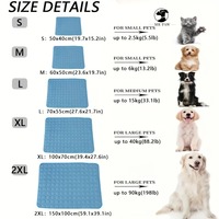 Tapis rafraîchissant écologique pour chien, lit d'été pour animaux de compagnie, très grand format pour petits et grands chiens, accessoires, couverture durable, canapé, couverture glacée pour chat