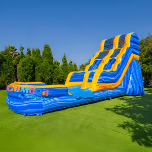 Tobogán Inflable Comercial para Diversión Veraniega en Parques Inflables y Casas <span class=keywords><strong>de</strong></span> Brinco, Toboganes Inflables <span class=keywords><strong>con</strong></span> <span class=keywords><strong>Piscina</strong></span> <span class=keywords><strong>de</strong></span> Agua - Product Image 4