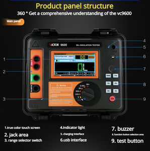 Megóhmetro Digital <span class=keywords><strong>VICTOR</strong></span> VC9600, Comprobador de Resistencia de Aislamiento de Alto Voltaje - Product Image 5