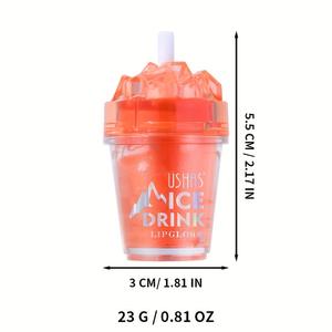 <span class=keywords><strong>USHAS</strong></span> - Brillo Labial Líquido al por Mayor, Mini, Bonito, en Forma de Vaso con Pajita, Base Vegana, Hidratante, Transparente, Aceite Labial - Product Image 6