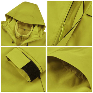 Imperméable Softshell pour homme avec capuche, design personnalisé, imperméable et coupe-vent, pour la course à pied, la randonnée et le vélo - Product Image 4