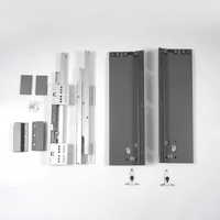Système de tiroirs métalliques MIRUI pour meubles de cuisine modernes avec glissières amorties à fermeture douce pour tiroirs en acier, utilisation salle à manger et chambre