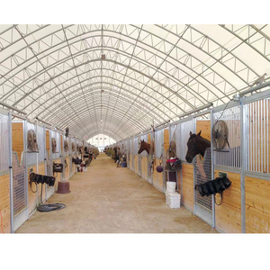 Chi phí thấp PVC độ bền kéo màng cấu trúc trang trại Lều Dome động vật chăn nuôi ngựa nơi trú ẩn ngựa lều cho gà/gia súc/dê - Product Image 2