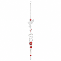 En gros Attrape-soleil en cristal colibri en spirale, carillon éolien et ornement suspendu pour la décoration de fenêtre et de jardin