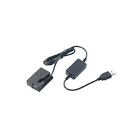 Batterie factice LP-E8 + câble de suralimentation USB unique pour Canon EOS 550D 600D 650D 700D Kiss X7i X6 X5 X4 rebelle T5i T4i T3i T2i