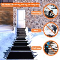 MEGA YUNENG Lot de 3 Tapis Chauffants Anti-Givre 10" x 30" 110V 160W avec Bandes Réfléchissantes et Caoutchouc/TPU Antidérapant pour Allées Extérieures