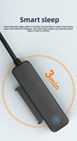 Câble adaptateur SATA vers USB Type-C 5 Gbps, USB 3.0, 3A, charge rapide, prend en charge les disques durs externes SSD de 2,5 pouces pour ordinateur