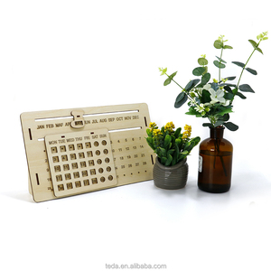 All'ingrosso taglio laser 3d puzzle legno calendario perpetuo calendario da tavolo calendari <span class=keywords><strong>casa</strong></span> <span class=keywords><strong>regalo</strong></span> e ornamenti per ufficio - Product Image 5