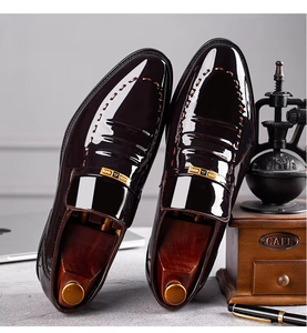 Chaussures habillées pour hommes en cuir de vache artisanal - Oxfords formels avec surpiqûres de qualité supérieure - Product Image 4