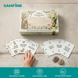 Cartes de vérité <span class=keywords><strong>ou</strong></span> de défi amusantes et personnalisées avec dorure à chaud, imprimées sur presse allemande Heidelberg avec revêtement mat intégral pour festivals, carnavals et fêtes - Product Image 1