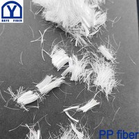 Fibra de Polipropileno Homopolímero de 9 mm, Grado de Fibra, Alta Tenacidad, Agente de Unión, Microfibra de Polipropileno de 6 mm de Longitud para Concreto, Shandong