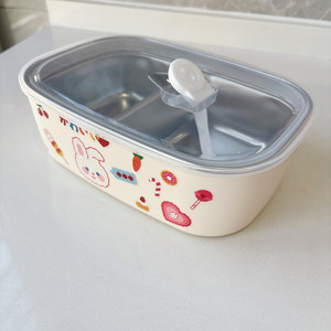 Boîte à lunch personnalisée en acier inoxydable avec compartiments isolés et mignonne boîte bento à compartiments séparés en 2026 - Product Image 2