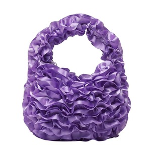Sac plissé en dentelle style doux et féminin, sac à main en dentelle et gaze douce patchwork, sac à main élégant et noble à porter sous le bras - Product Image 5