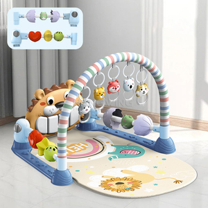 HW bambino attività di educazione precoce giocattoli sportivi a tema animale pedali Fitness pianoforte palestra tappetini da gioco con graziosi sonagli appesi - Product Image 4