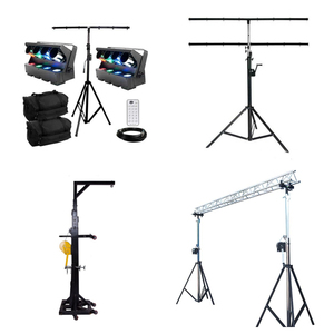 Soporte de Elevación Telescópico Móvil de 6M de Altura, Soporte Cuadrado para Iluminación de Eventos, Soporte de Manivela, Certificado FS TUV, Aleación de Aluminio - Product Image 1