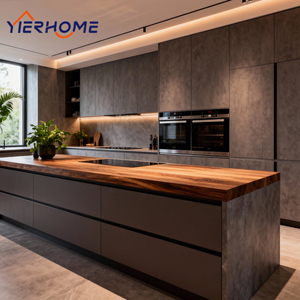 Gabinetes de Cocina Modulares Modernos y Ecológicos, Juego Completo con Grifo y Bisagras para Apartamento, Suministro Directo de Fábrica en China - Product Image 4