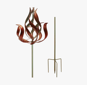 Girandola a Vento in Metallo a Spirale Fai-da-Te, Fatta a Mano, Moderna, da Giardino, per Esterni, 8 Pollici, in Bronzo, per Sublimazione - Product Image 3