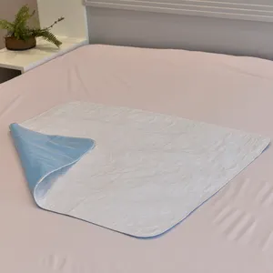 Almohadilla de cama para adultos, personalizada, Ultra suave, 3 capas, para incontinencia, cuidado de personas