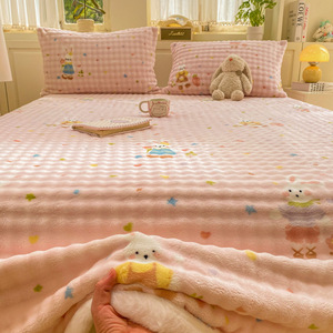 Copriletto in velluto doppio caldo invernale moderno ecologico per bambini - Product Image 4