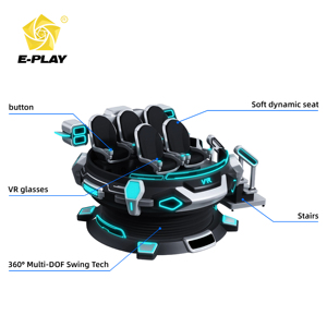 Star <span class=keywords><strong>Space</strong></span> Machine VR à 360 degrés Nouveau simulateur d'OVNI à 5 sièges Réalité virtuelle 9D Magic pour une utilisation en extérieur Fabricant d'usine direct - Product Image 3