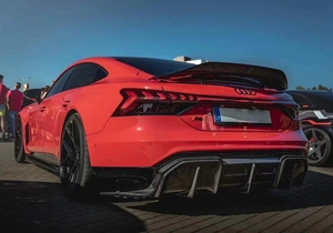 Spoiler Posteriore in Fibra di Carbonio Prepreg Stile FD per <span class=keywords><strong>Audi</strong></span> <span class=keywords><strong>E</strong></span>-<span class=keywords><strong>Tron</strong></span> GT, Kit Carrozzeria per Tuning Esterno da Corsa - Product Image 2