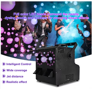 Máquina de Humo, Burbujas y Niebla DMX de 1500W y 512 Canales con Control Remoto LED Multicolor para Bodas, Fiestas y Escenarios (Construcción Metálica) - Product Image 3