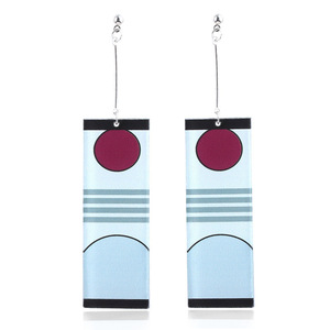 Pendientes de <span class=keywords><strong>Tanjiro</strong></span> de Demon Slayer, Ganchos de Acrílico para las Orejas, Joyería de Cosplay de Anime, Regalo, Llavero de Metal - Product Image 6