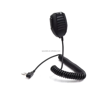 Pulate H1 K-Head Kompatibel untuk UV-5R/BF-888S/UV-82 Quansheng K5/K6 2Pin Walkie Talkie PTT Speaker Mikrofon Bahu