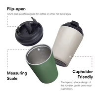Vaso Térmico de Viaje de Acero Inoxidable Moderno Personalizado de 12 oz, Doble Pared, Aislamiento al Vacío, Tapa con Aislamiento Térmico de 6 a 12 Horas, Grado Alimenticio