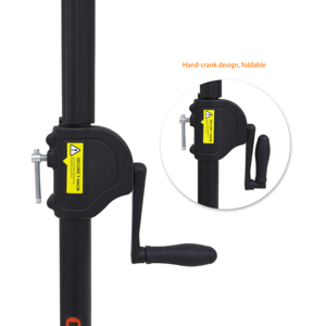 WP-164B-2 + T-BAR-3 nhôm kim loại Chiều cao có thể điều chỉnh Crank-up chiếu sáng đứng với T-Bar và ổn định cơ sở - Product Image 3