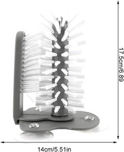 Kitchen Sink <b>Bottles</b> Cleaner <b>Brushes</b> Glass Water Cleaning Wine Cup <b>Brush</b> With Suction - Product Image 2