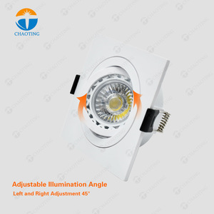 Vỏ Cố Định Đèn Trần LED Ba Đầu Tròn Hình Vuông Hình Chữ Nhật Đơn Bằng Nhựa PVC MR16 Đèn Chiếu Xuống - Product Image 2
