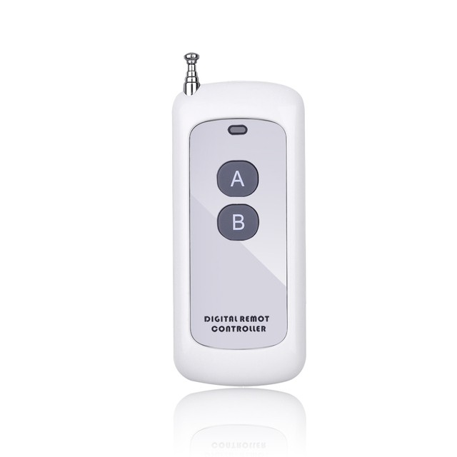 433Mhz Wireless RF Remote Control 1527 Learning Code Transmitter 2  Keys Long Range for Smart Home Garage Door Opener