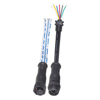 Connecteurs et câbles électriques M12 en cuivre, 2 à 5 broches, solution de faisceau de câbles pour éclairage LED et applications électriques