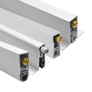 Soluzione Premium di isolamento acustico e riduzione del tiraggio in alluminio <span class=keywords><strong>porta</strong></span> automatica inserto inferiore trasparente per <span class=keywords><strong>porta</strong></span> esterna striscia di tenuta inferiore - Product Image 2