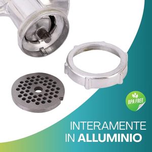 Picadora manual de carne con palanca y abrazadera para uso doméstico, picadora de carne y verduras de acero inoxidable - Product Image 3