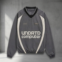 Veste coupe-vent pull-over personnalisable légère, respirante, écologique, pour l'extérieur, décontractée et tendance, vêtements d'extérieur en gros