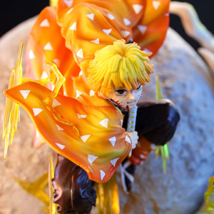 Statua Anime <span class=keywords><strong>Kimetsu</strong></span> <span class=keywords><strong>No</strong></span> <span class=keywords><strong>Yaiba</strong></span> Agatsuma Zenitsu da 51 cm, <span class=keywords><strong>Action</strong></span> Figure Cosplay in PVC, Giocattolo - Product Image 3